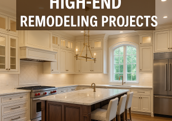 Luxury kitchen with custom cabinets and modern appliances showcases high-end remodeling in Milton and Johns Creek.