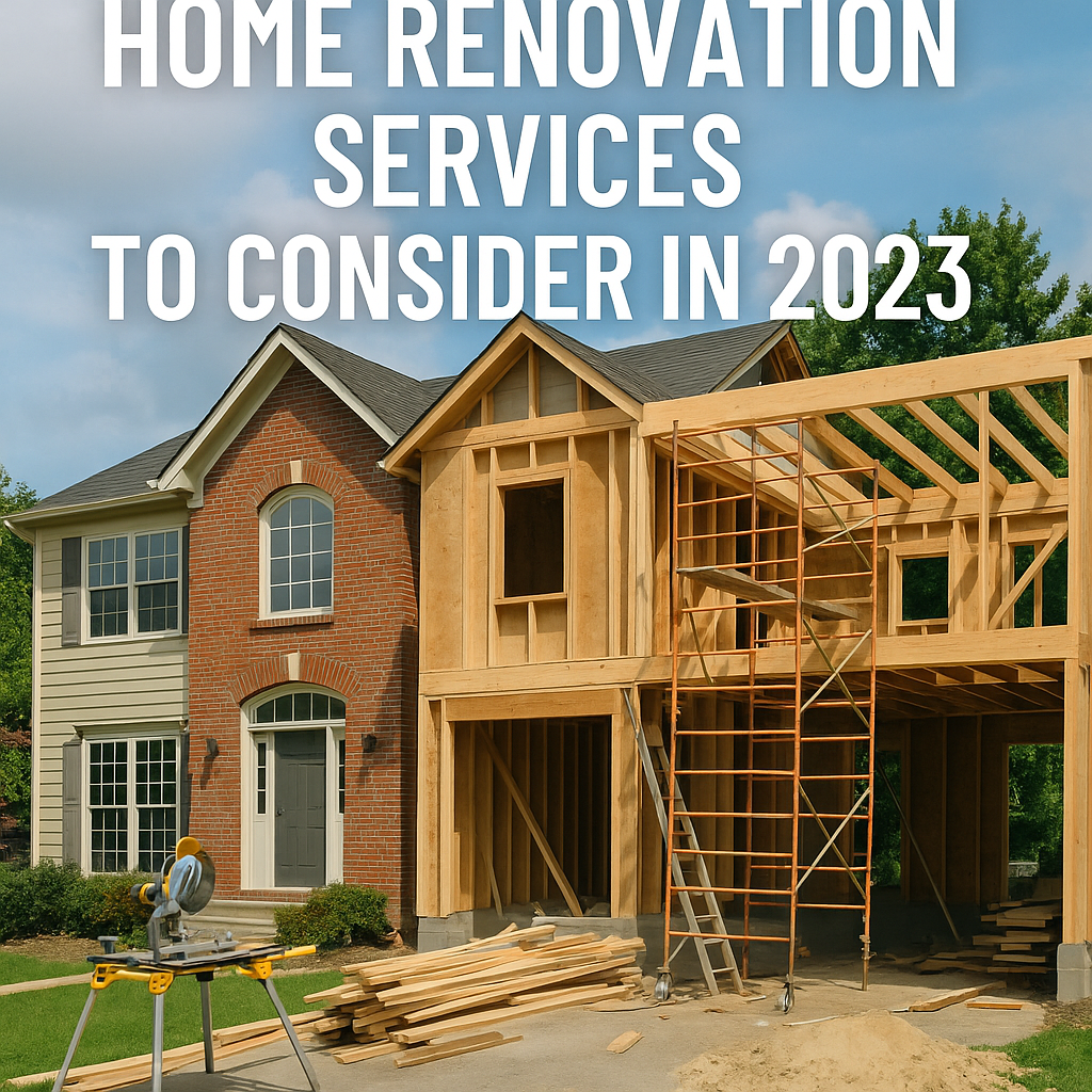 Chart listing popular Alpharetta home renovation services for 2023.